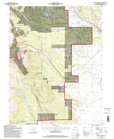 United States Geological Survey Fairplay West, CO (1994, 24000-Scale) digital map
