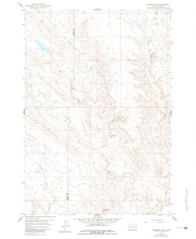 United States Geological Survey Fairpoint NW, SD (1959, 24000-Scale) digital map