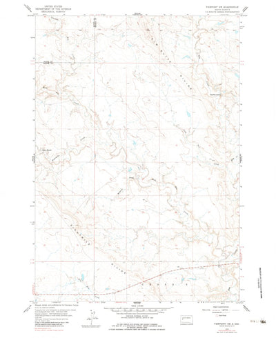 United States Geological Survey Fairpoint SW, SD (1959, 24000-Scale) digital map