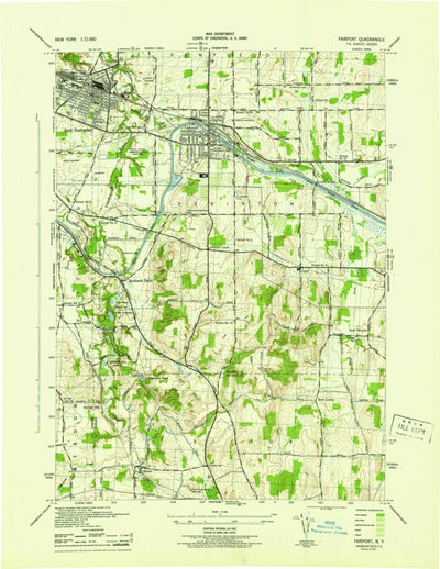 United States Geological Survey Fairport, NY (1943, 31680-Scale) digital map