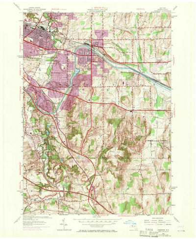 United States Geological Survey Fairport, NY (1952, 24000-Scale) digital map