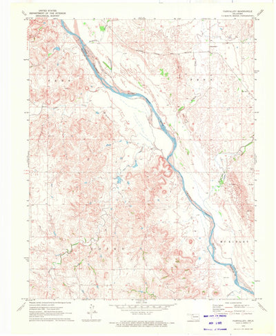 United States Geological Survey Fairvalley, OK (1970, 24000-Scale) digital map