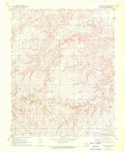 United States Geological Survey Fairvalley SE, OK (1970, 24000-Scale) digital map