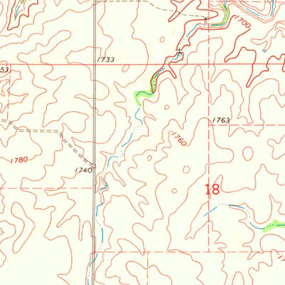 United States Geological Survey Fairvalley SE, OK (1970, 24000-Scale) digital map