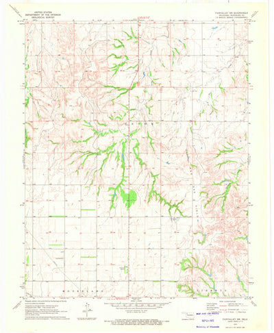 United States Geological Survey Fairvalley SW, OK (1970, 24000-Scale) digital map