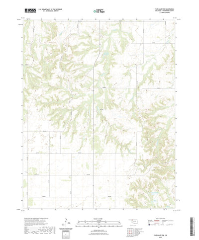 United States Geological Survey Fairvalley SW, OK (2022, 24000-Scale) digital map