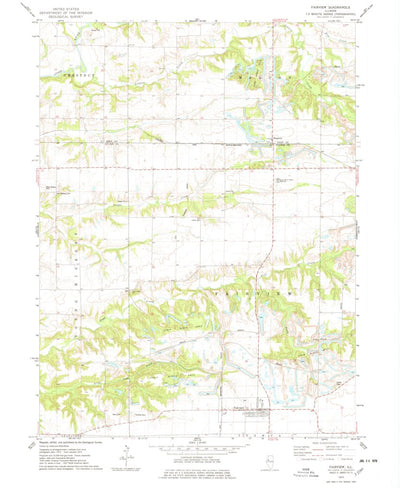 United States Geological Survey Fairview, IL (1974, 24000-Scale) digital map
