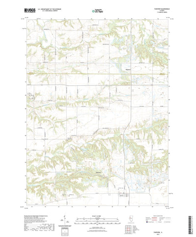 United States Geological Survey Fairview, IL (2021, 24000-Scale) digital map