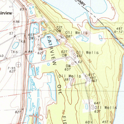 United States Geological Survey Fairview, LA-MS (1983, 24000-Scale) digital map