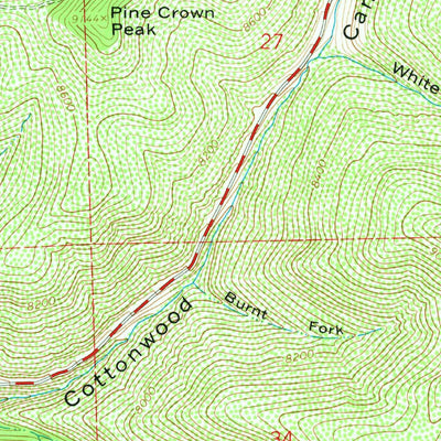 United States Geological Survey Fairview Lakes, UT (1965, 24000-Scale) digital map