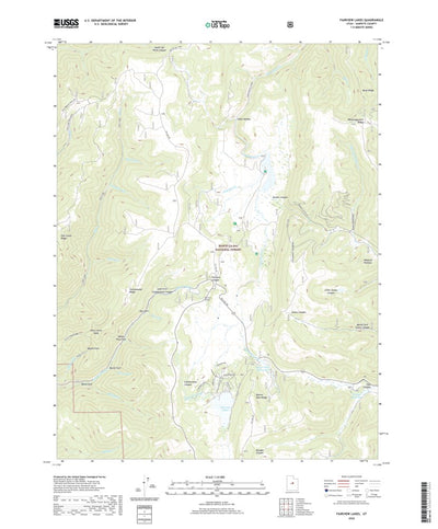 United States Geological Survey Fairview Lakes, UT (2020, 24000-Scale) digital map