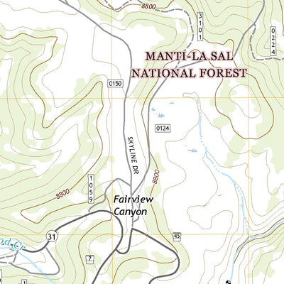 United States Geological Survey Fairview Lakes, UT (2020, 24000-Scale) digital map