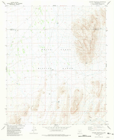United States Geological Survey Fairview Mountain, NM (1981, 24000-Scale) digital map