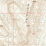 United States Geological Survey Fairview Mountain, NM (1981, 24000-Scale) digital map