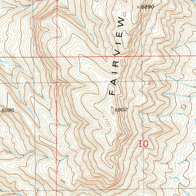 United States Geological Survey Fairview Mountain, NM (1981, 24000-Scale) digital map