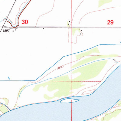 United States Geological Survey Fairview, MT-ND (1997, 24000-Scale) digital map