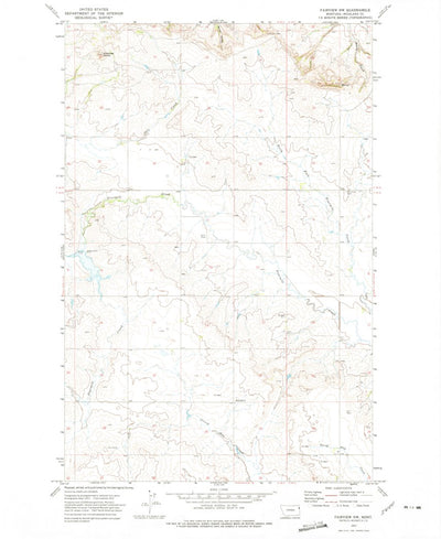 United States Geological Survey Fairview NW, MT (1972, 24000-Scale) digital map