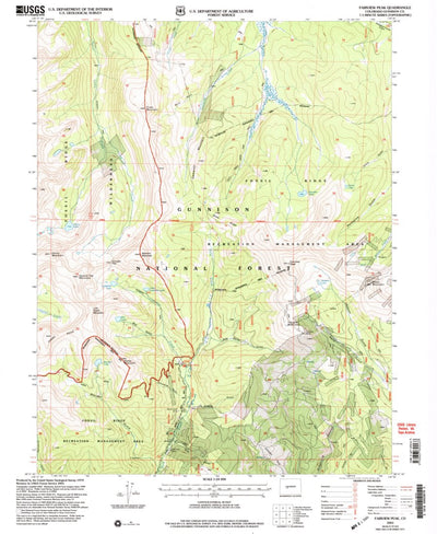 United States Geological Survey Fairview Peak, CO (2001, 24000-Scale) digital map