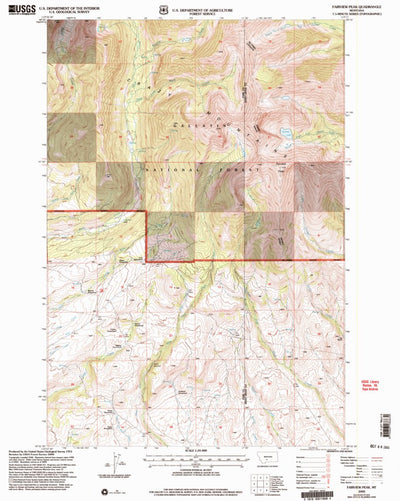 United States Geological Survey Fairview Peak, MT (2000, 24000-Scale) digital map