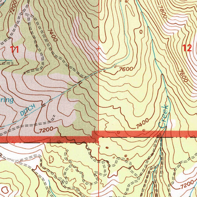 United States Geological Survey Fairview Peak, MT (2000, 24000-Scale) digital map