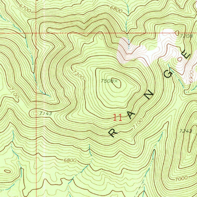 United States Geological Survey Fairview Peak, NV (1971, 24000-Scale) digital map