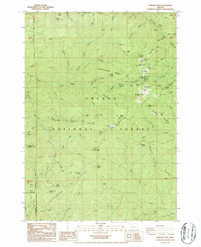 United States Geological Survey Fairview Peak, OR (1986, 24000-Scale) digital map