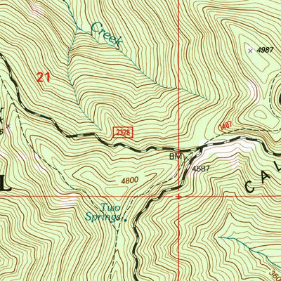 United States Geological Survey Fairview Peak, OR (1997, 24000-Scale) digital map