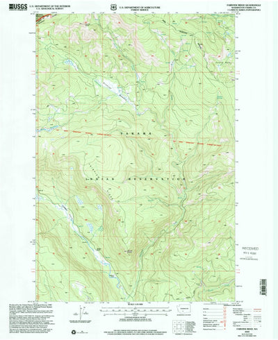 United States Geological Survey Fairview Ridge, WA (2000, 24000-Scale) digital map