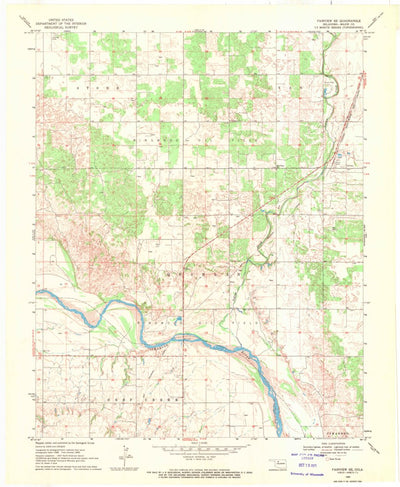 United States Geological Survey Fairview SE, OK (1969, 24000-Scale) digital map