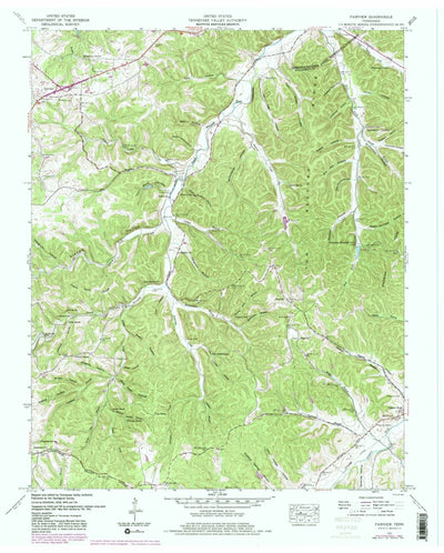 United States Geological Survey Fairview, TN (1951, 24000-Scale) digital map