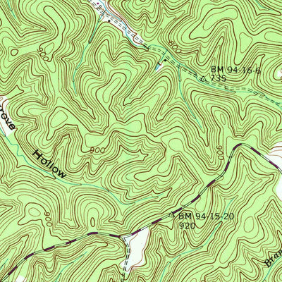 United States Geological Survey Fairview, TN (1951, 24000-Scale) digital map