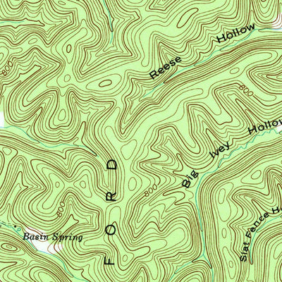 United States Geological Survey Fairview, TN (1951, 24000-Scale) digital map