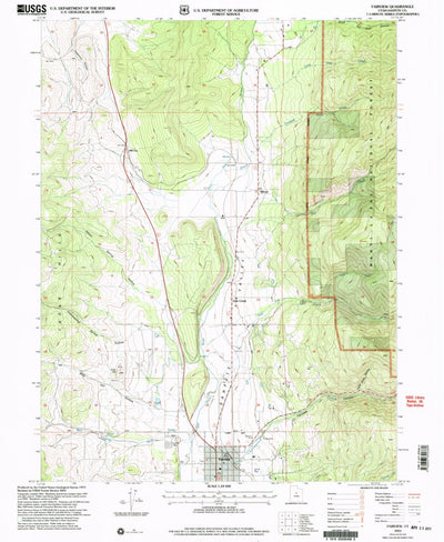 United States Geological Survey Fairview, UT (2001, 24000-Scale) digital map