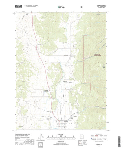 United States Geological Survey Fairview, UT (2020, 24000-Scale) digital map