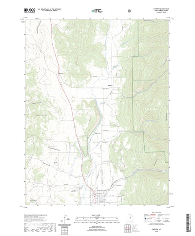 United States Geological Survey Fairview, UT (2023, 24000-Scale) digital map