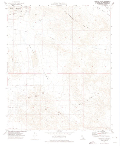 United States Geological Survey Fairview Valley, CA (1970, 24000-Scale) digital map