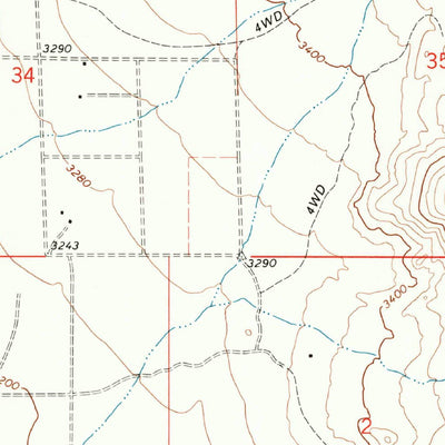 United States Geological Survey Fairview Valley, CA (1993, 24000-Scale) digital map