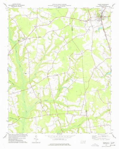 United States Geological Survey Faison, NC (1975, 24000-Scale) digital map