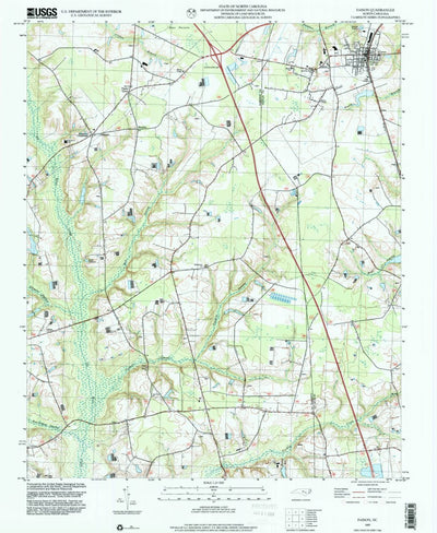 United States Geological Survey Faison, NC (1997, 24000-Scale) digital map