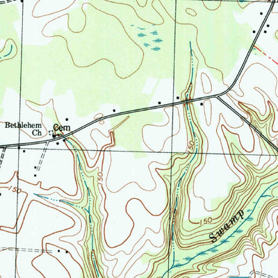 United States Geological Survey Faison, NC (1997, 24000-Scale) digital map