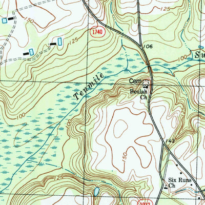 United States Geological Survey Faison, NC (1997, 24000-Scale) digital map