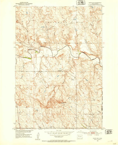 United States Geological Survey Faith NE, SD (1951, 24000-Scale) digital map