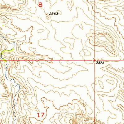 United States Geological Survey Faith NW, SD (1952, 24000-Scale) digital map