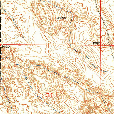 United States Geological Survey Faith NW, SD (1952, 24000-Scale) digital map