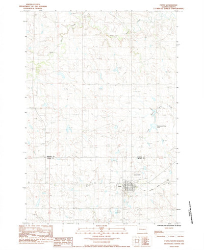 United States Geological Survey Faith, SD (1983, 24000-Scale) digital map