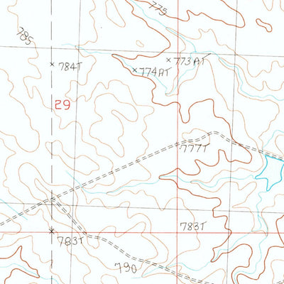 United States Geological Survey Faith, SD (1983, 24000-Scale) digital map