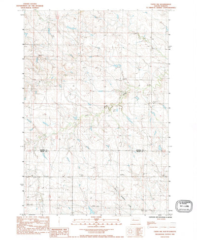 United States Geological Survey Faith SW, SD (1983, 24000-Scale) digital map