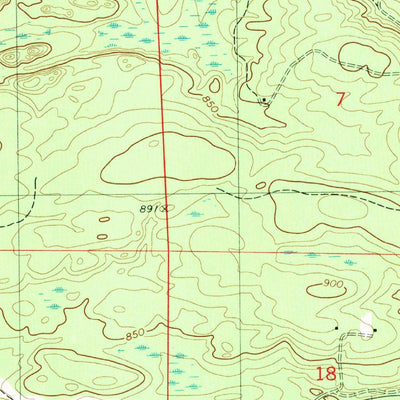 United States Geological Survey Faithorn, MI-WI (1982, 24000-Scale) digital map