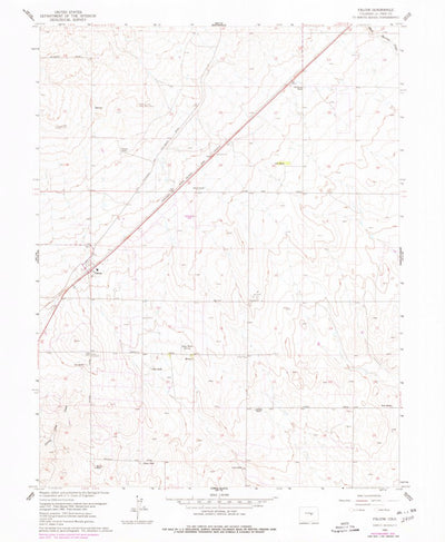 United States Geological Survey Falcon, CO (1961, 24000-Scale) digital map