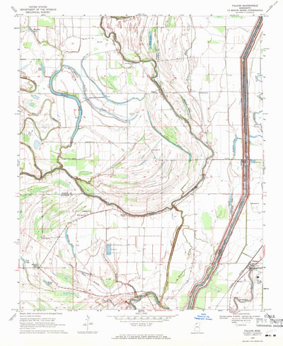 United States Geological Survey Falcon, MS (1969, 24000-Scale) digital map